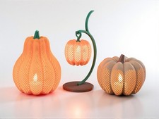 3D Kürbisse Set mit LED