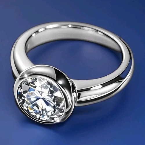 2ct moissanit solitär ring - solitär,