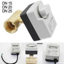 Elektrisches Messing Kugelhahn 2 Wege Ventil Elektrischer Stellantrieb AC220V