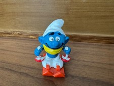 Ski-Läufer Schlumpf - Bully  © PEYO W. GERMANY - Original und alt!