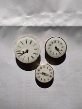 3 Antike Taschenuhrwerke  – Uhrwerk mit Zifferblatt &Zeigern-Ersatzteile