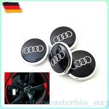 4 Stück 69mm Felgenkappen Set 4B0601170A Automotive Schwarz Radkappen Neu