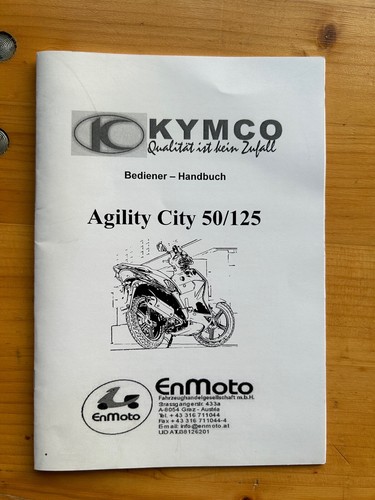 Bedienerhandbuch kymco agility - bedienerhandbuch,