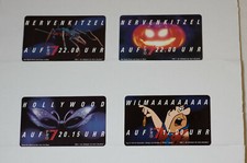 4 Karten Pro 7 - Nervenkitzel - mit 3-dimensionalem Folder - selten!