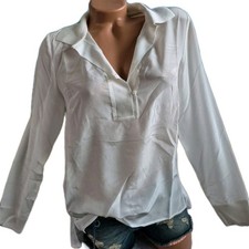 Bluse Tunika Patrizia Dini Oberteil 34 bis 40 Weiß Ecru (947) Seiden Anteil NEU