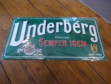 Underberg - Blechschild - Devise: SEMPER IDEM - neuwertig