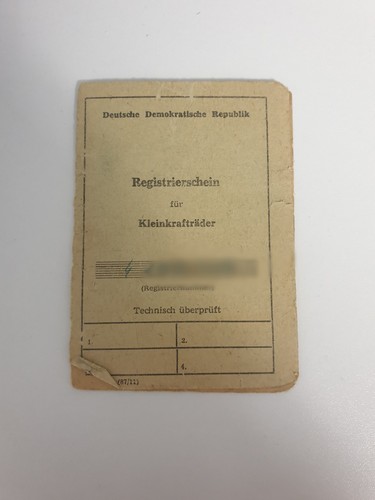 Registrierschein papiere - registrierschein,