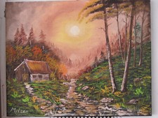 Ölgemälde Sonnenaufgang im