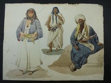 Aquarell "Orientalen" um 1900