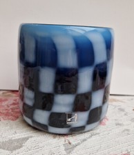 Schönes kunstglas blau - kunstglas,