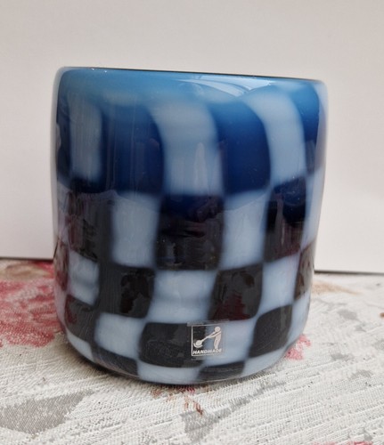 Schönes kunstglas blau - schönes,