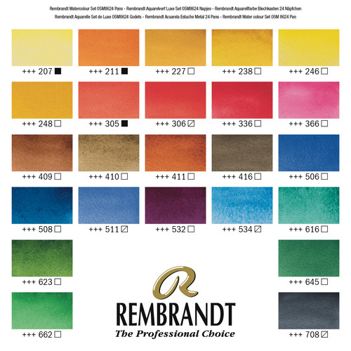 Rembrandt aquarellfarben set - rembrandt, aquarellfarben-set