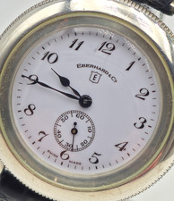 EBERHARD & Co. "WÜSTENUHR" - Armband-Uhr - 925 Silber / Leder -Quarz - limitiert