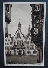 Ansichtskarte Karte ca. 1900:Kupfertiefdruck Frankfurt-Römerblick v. alten Markt