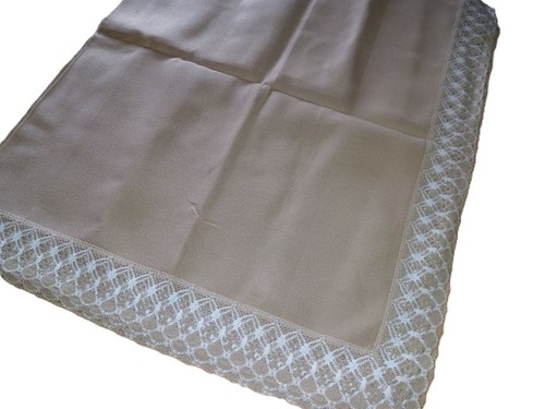 Tischdecke mit spitzenbordüre - tischdecke,