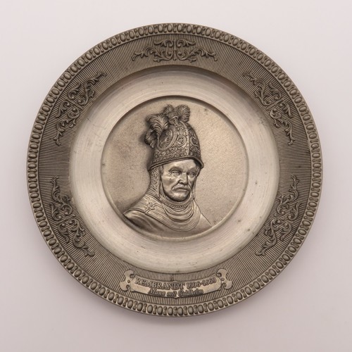 Vintage zinnteller rembrandt - zinnteller,