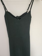 Superdry Kleid Bleistift Bodycon grün S 36 Rückenfrei  Träger