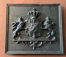Eisenguss Bayern Wappen schwer