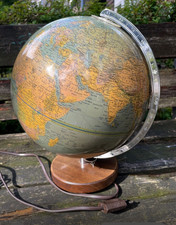 60er 70er Columbus Erdglobus Globus Duplex Paul Ostergaard retro vintage