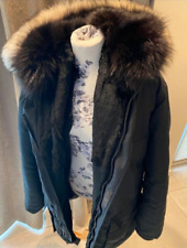 Herren Parka Schwarz Fuchs &
