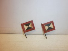 2 Blech Stander für Elastolin Kübelwagen Kfz LKW Massesoldaten zu 7.5cm Lineol