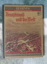 Deutschland und die Welt ,Kartenwerk von HARMS für Berliner Schulen v.1938
