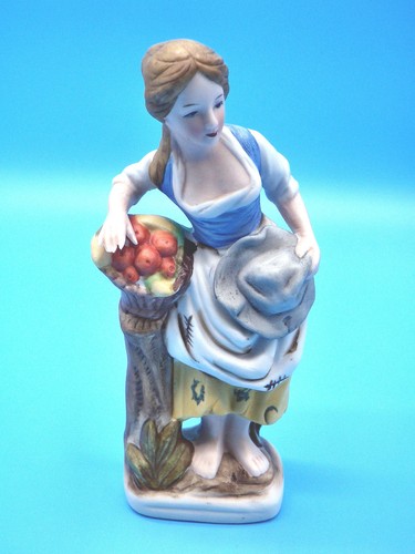 Porzellanfigur bauernmädchen - porzellanfigur,