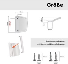 Balkontürgriff Außen Weiß