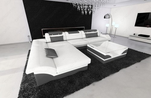 Ledercouch sofa led ecksofa - ledercouch,
