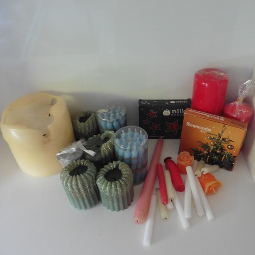 Kilo bunte kerzenreste - 4,5,