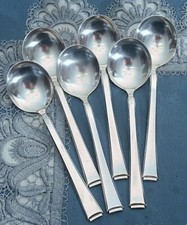 6 Traumhafte versilberte Tassenlöffel WMF 2500 Art Deco /Bauhaus TOP Nr. 2