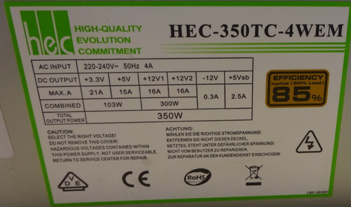 Hec 350tc 4wem 24pin - hec,