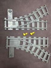Lego Schiene Schienen 9V Zug Kreuzung Bahnübergang Weiche 53400 53401 für 60197