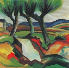 August Macke - Weiden am Bach
