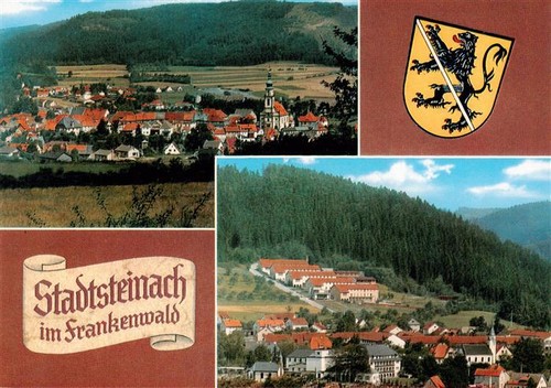 Stadtsteinach panorama wappen - stadtsteinach,