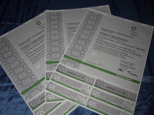 Wertpapier dresdner bank ag - ,,