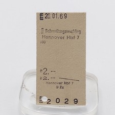 Fahrkarte Fahrschein SchnellzugZuschlag Hannover Hbf7 1969