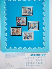 Briefmarkenkalender 1987 SEL