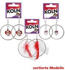 1 Paar Ohrringe Creolen Köln sortiert Clown rot/weiß Kostüm 127606113