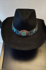 Cowboyhut, Westernhut Sally Gr. L Filz m. Borte