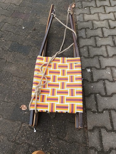 Rennschlitten aus kirschholz - aus,