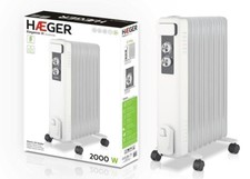 HAEGER Ölradiator energiesparend Elektroheizung 9 Rippen Heizstrahler 2000 W