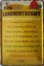 Blechschild Schild 20x30cm