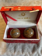 Original Baoding China Kugeln in Seidenbox mit Knochenverschluss