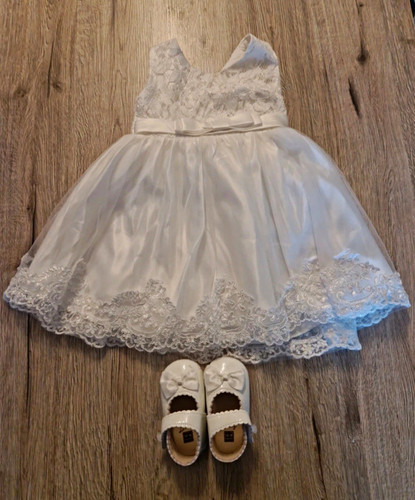 Weißes taufkleid spitze - taufkleid,