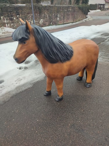 Pony pferd lebensgroß braun - pony,