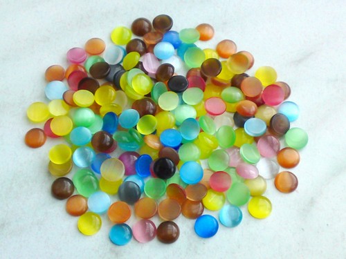 50x katzenauge cabochons 7mm - 50x,