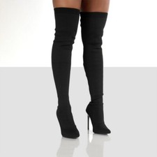 DE Damen Tuch Overknee