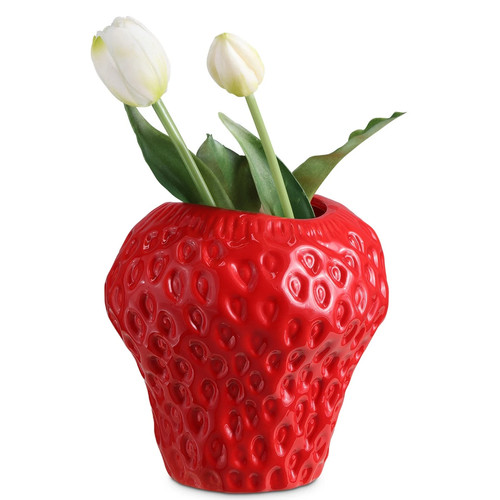 Navaris erdbeer vase - vase, keramik