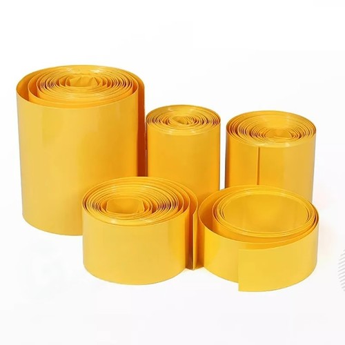 Gelbe pvc schrumpfschlauch - gelbe, pvc-schrumpfschlauch